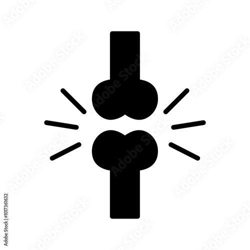 Bone icon. sign for mobile concept and web design color editable