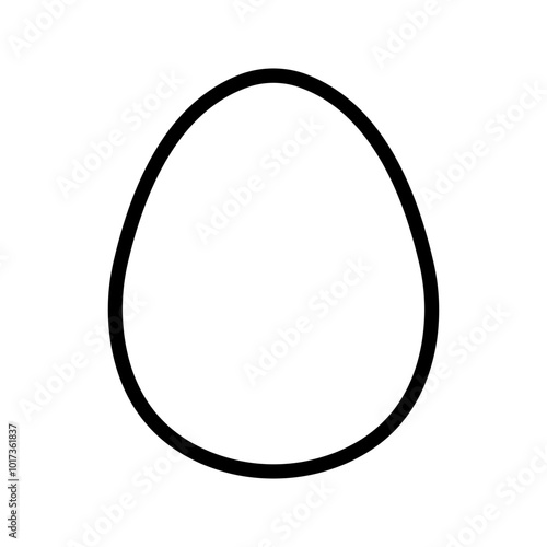 egg icon vector. vector illustraiton color editable