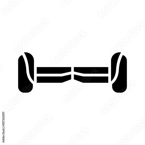 Hoverboard icon. balancing scooter sign color editable
