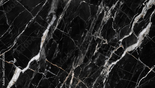 black Granite Marble Background, Royal Black and white vain marble stone, natural pattern texture background and use for interiors tile, luxury design with high resolution, Modern floor decoration.