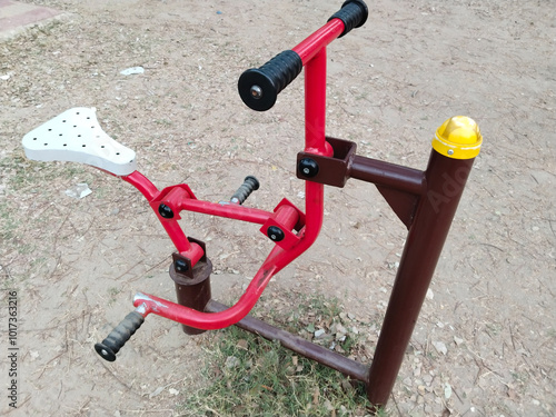 exercise tools in park installed by Indian government