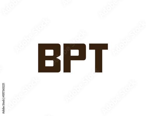 BPT logo design vector template. BPT photo