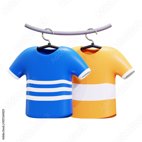 3d Drying Clothes icon. suitable for fashion and clothing related designs, product displays, laundry services, and organization templates