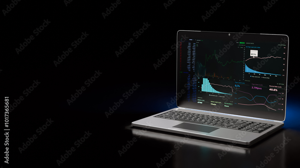 The Notebook and chart for Business concept 3d rendering. The Notebook and chart for Business concept 3d rendering.