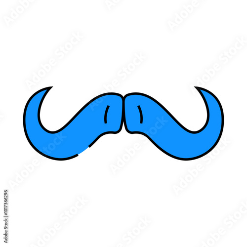 buffalo horn animal line icon vector. buffalo horn animal sign. isolated symbol illustration