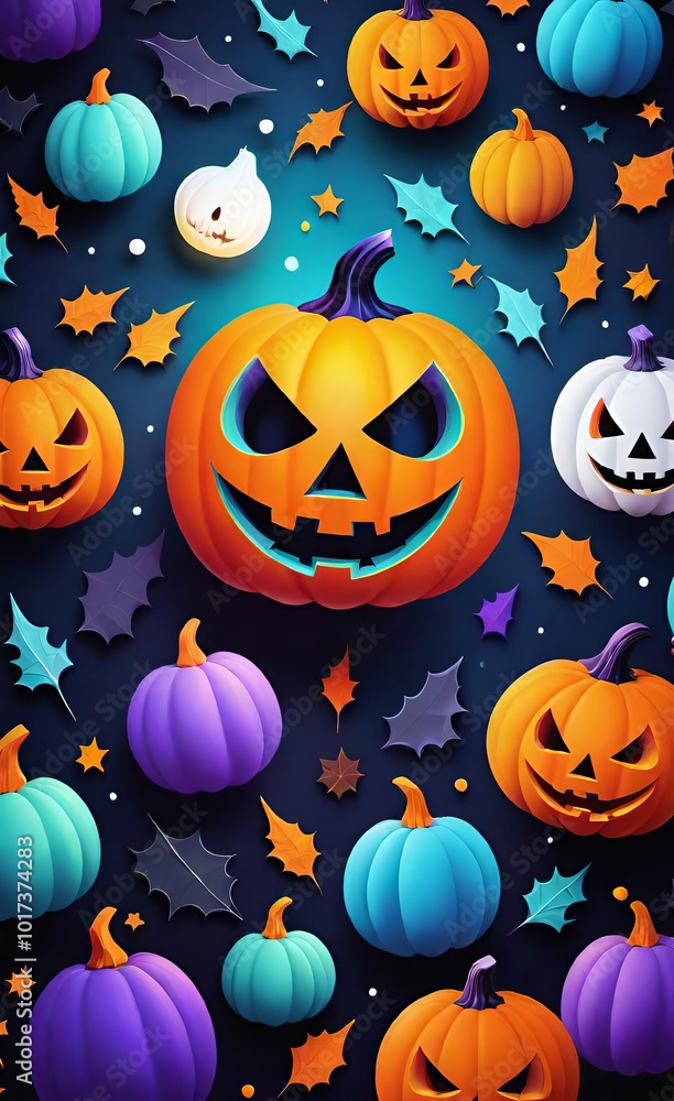 halloween background with pumpkins halloween background with pumpkins