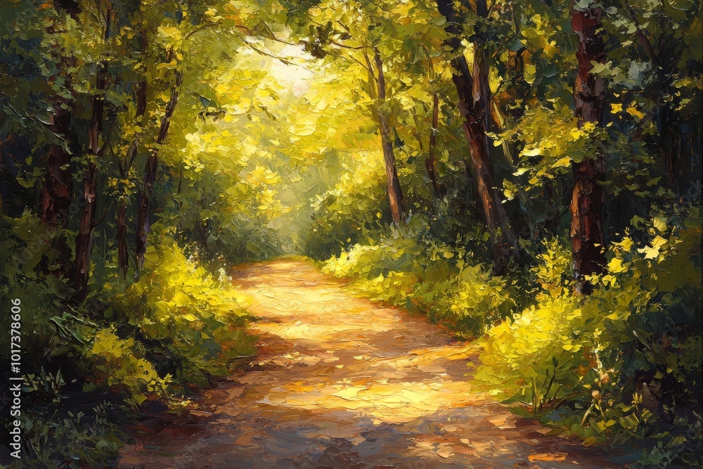 Fototapeta premium Abstract oil painting illustration background created with Generative AI