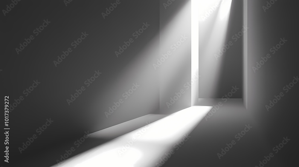 An original background image for design or product presentation with a play of light and shadow in light gray tones. Light and Shadow Play. Illustration An original background image for design or product presentation with a play of light and shadow in light gray tones. Light and Shadow Play. Illustration