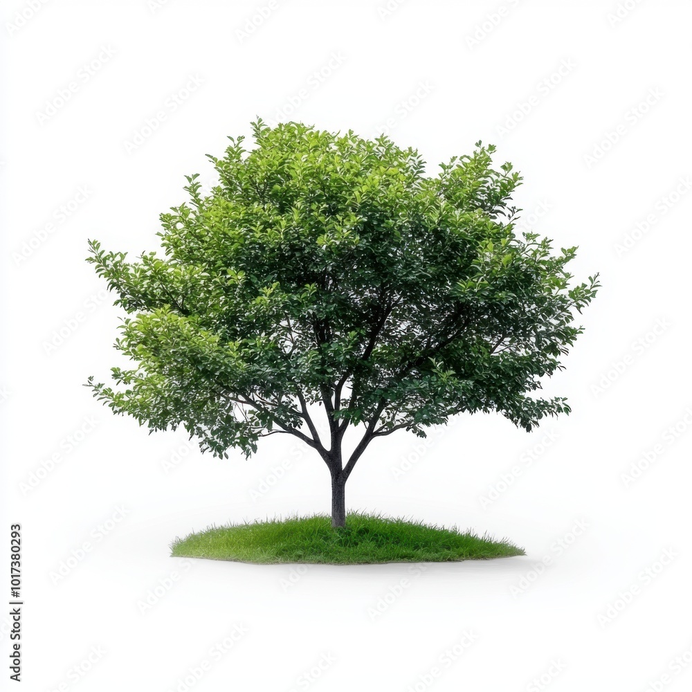 Hornbeam Tree on White Background Hornbeam Tree on White Background