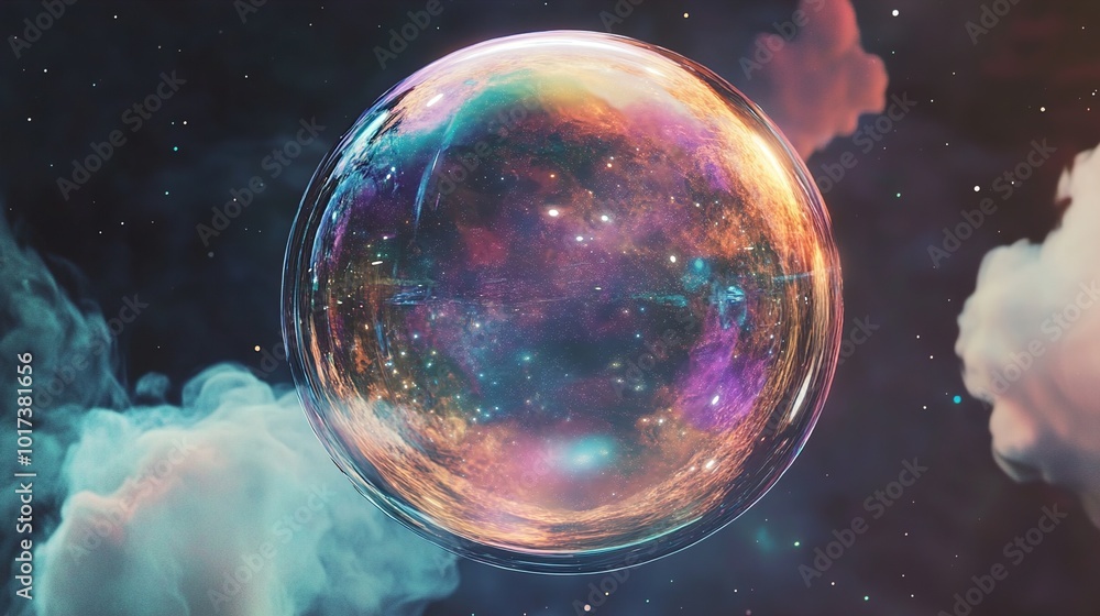 Cosmic Bubble: A Galaxy Within a Sphere Cosmic Bubble: A Galaxy Within a Sphere