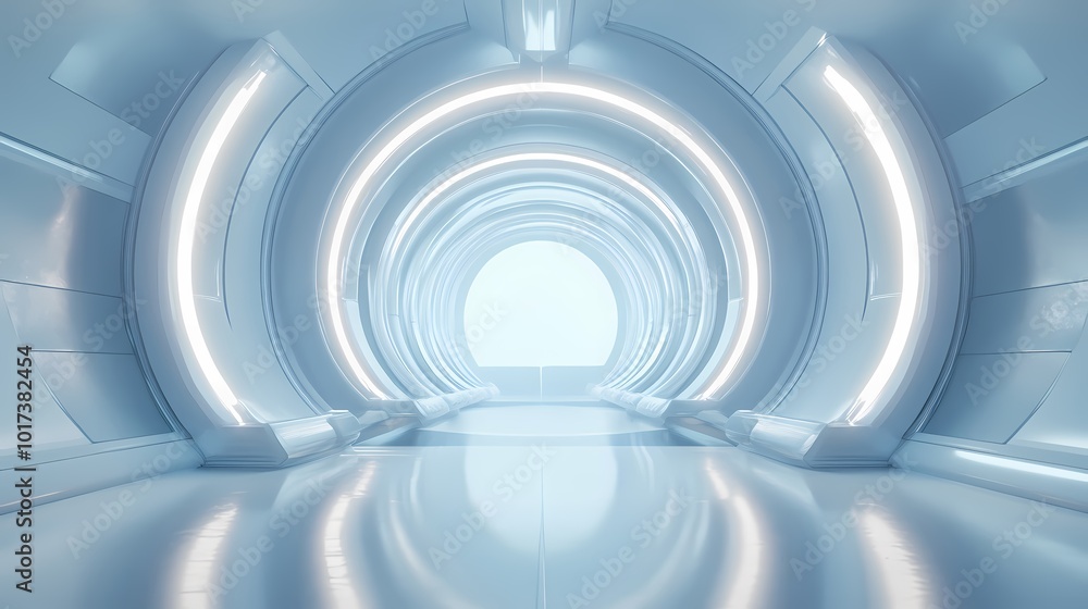 Digital Technology Blue Circular Poster Background with generative Digital Technology Blue Circular Poster Background with generative