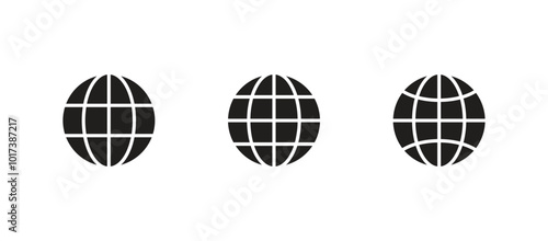 Go to web symbol icon. Globe icon vector	