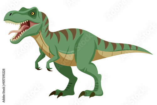 Cute Dinosaur vector art and illustration