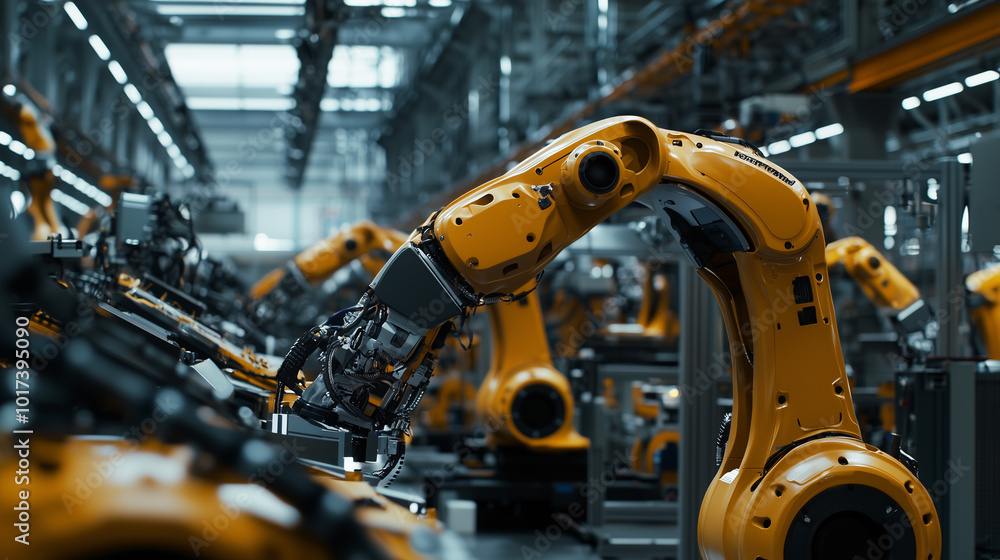 Robotic Arms Operating in Automated Industrial Manufacturing Facility
Robotic Arms Operating in Automated Industrial Manufacturing Facility