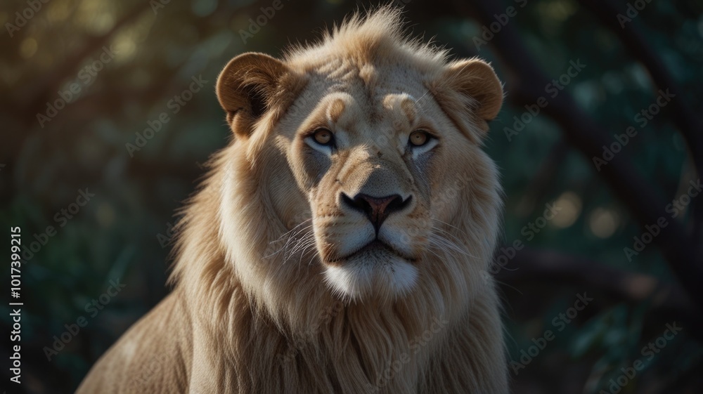 white lion over a blurry background white lion over a blurry background