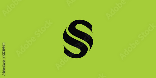 S swan creative logo with modern concept.vector