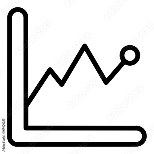 Frequency chart icon for statistical analysis