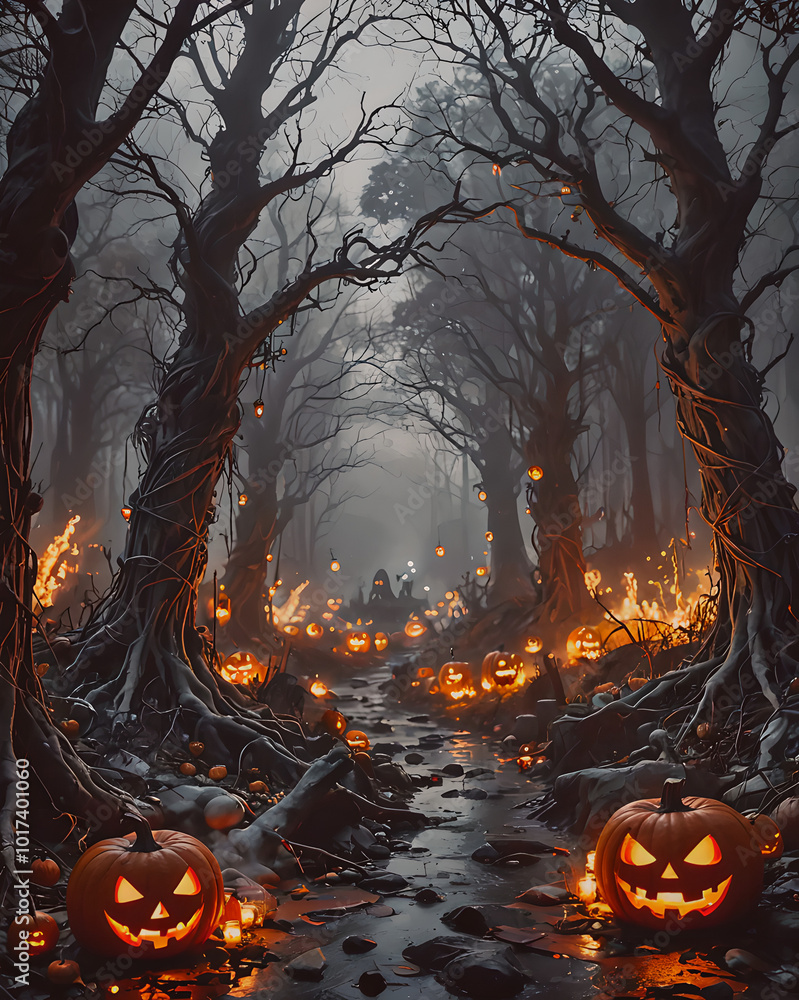 halloween background with pumpkin halloween background with pumpkin