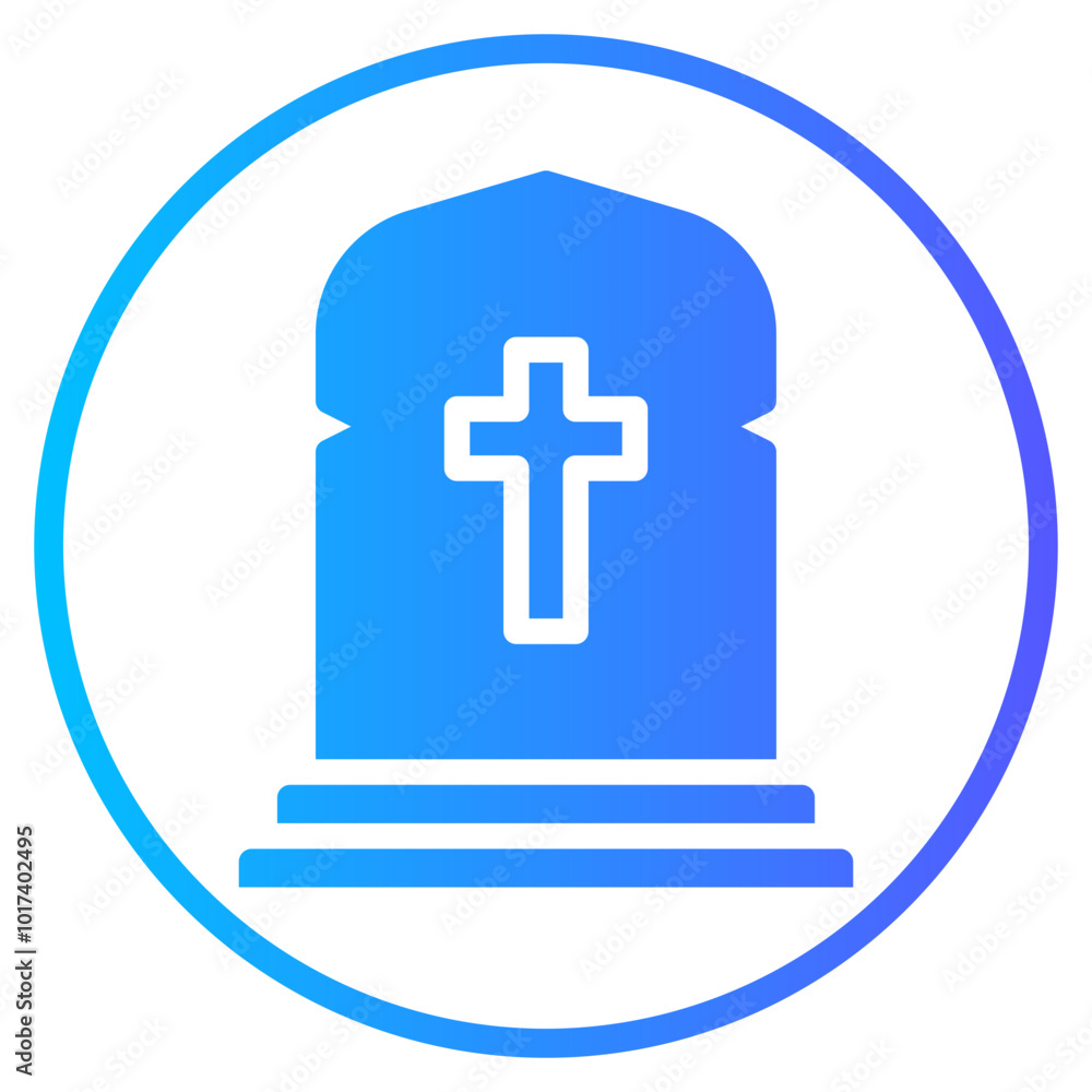 Fototapeta premium grave gradient icon