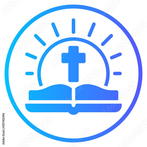 holy bible gradient icon