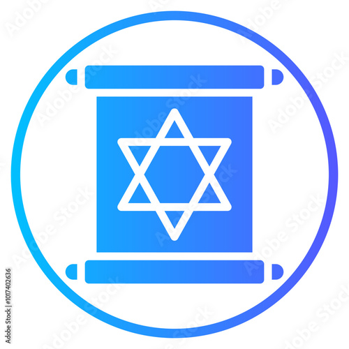 paper scroll gradient icon