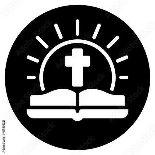 holy bible glyph icon