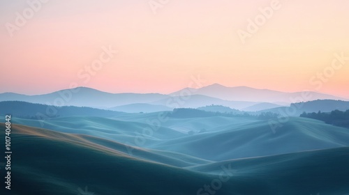 Serene Hills at Dawn