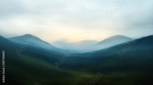 Misty Mountain Range