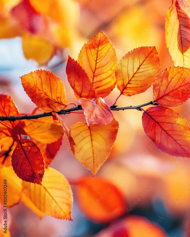 Autumn Foliage Vivid Red Orange and Yellow Leaves on Trees Autumn Foliage Vivid Red Orange and Yellow Leaves on Trees