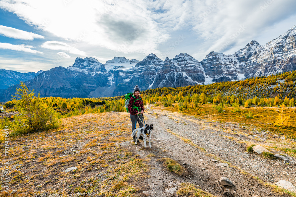 Beautiful fall time scenic views at Sentinal Pass, Larch Valley during September with light snow covering the incredible landscape in northern Canada, Banff National Park. Beautiful fall time scenic views at Sentinal Pass, Larch Valley during September with light snow covering the incredible landscape in northern Canada, Banff National Park.