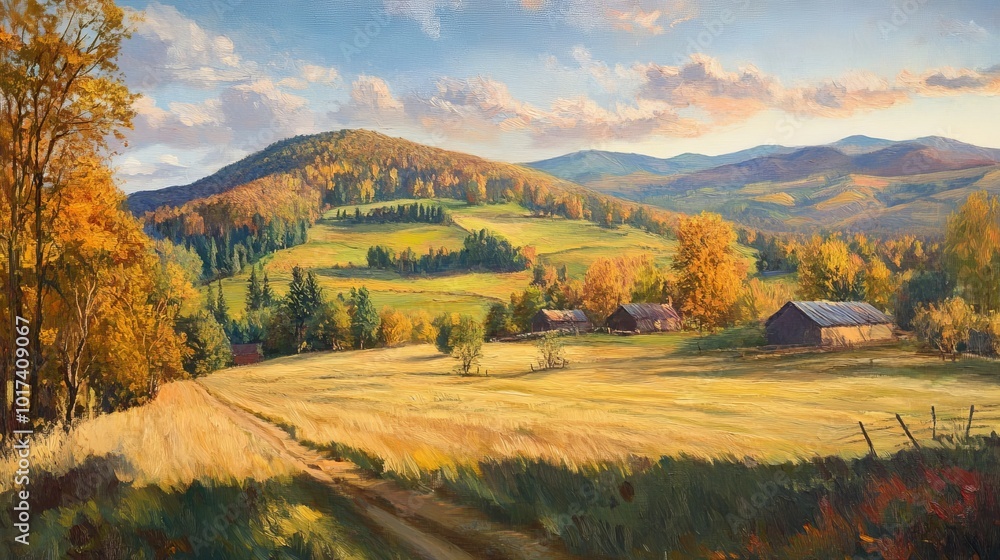 Autumn Carpathian Mountains, Ukraine, rural scene. Autumn Carpathian Mountains, Ukraine, rural scene.