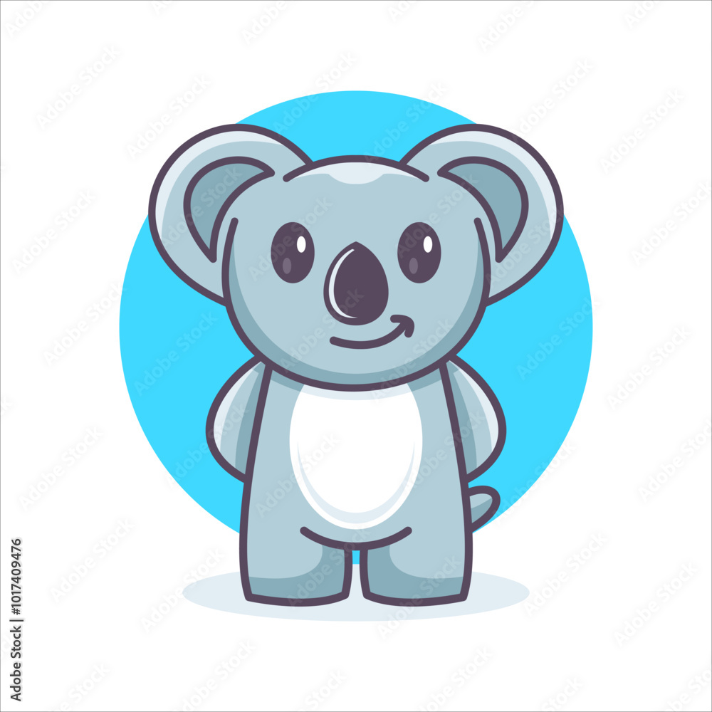 Fototapeta premium Cartoon Koala Illustration using modern style vector look