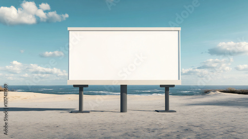 Blank street billboard poster