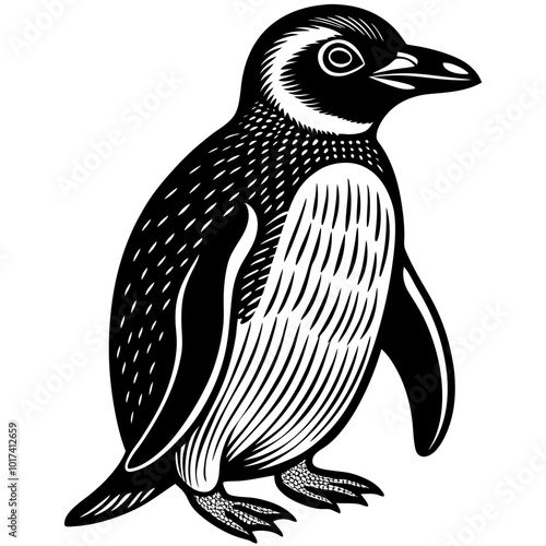 illustration of a penguin vector black sea animal 