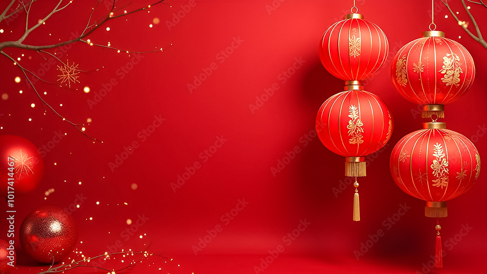 New Year flyer or discount coupon in Chinese style New Year flyer or discount coupon in Chinese style