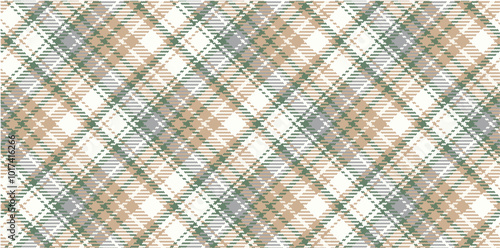 Vector checkered pattern. Tartan, textured seamless twill for flannel shirts, duvet covers, other autumn winter textile mills. Vector Format