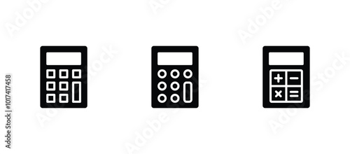 Calculator vector icon. Calculator symbol icon