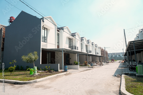 residential  exterior  house  architecture  perumahan  balcony  blue sky  front  building  business  buy  construction  contemporary  decoration  design  development  door  entrance  environment  expe
