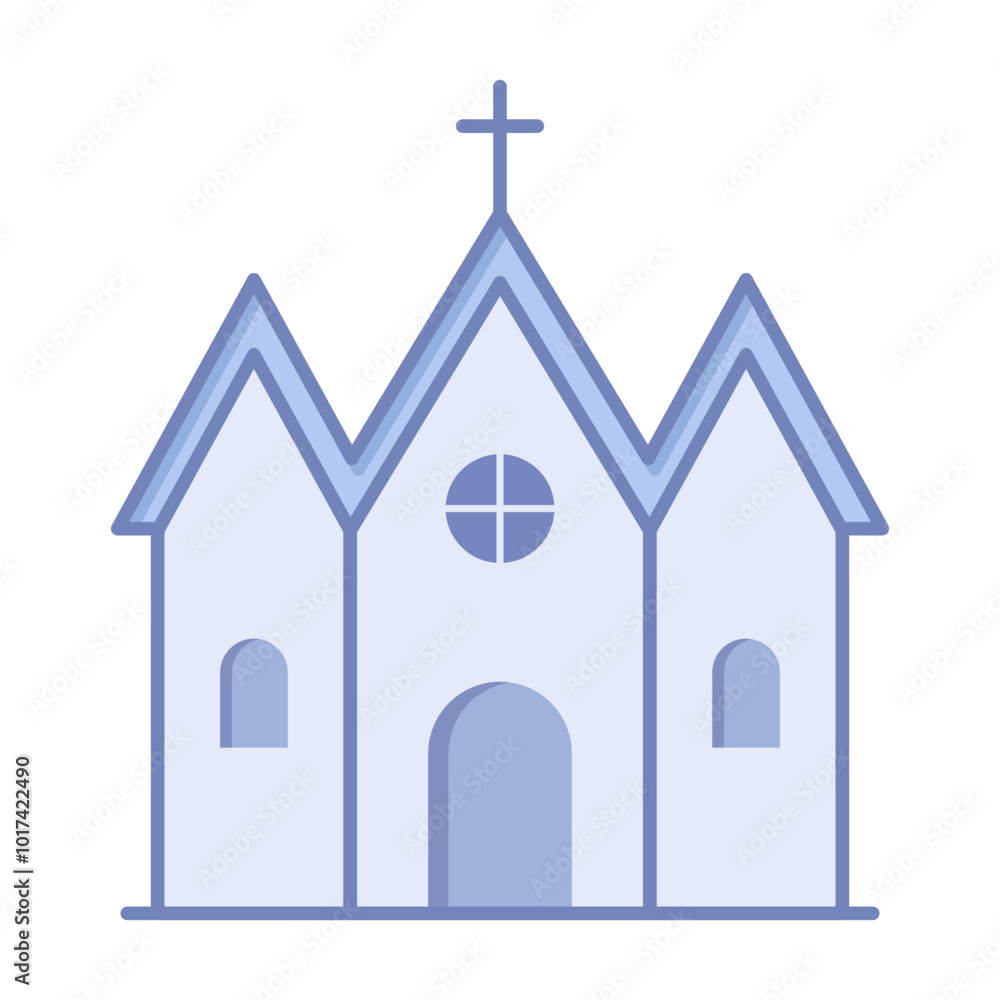Church building icon graphic design illustration Church building icon graphic design illustration