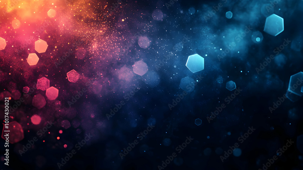 Fototapeta premium Abstract Background with Red and Blue Lights
