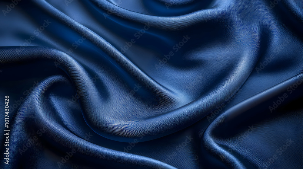 Fototapeta premium Abstract Blue Fabric Texture Background