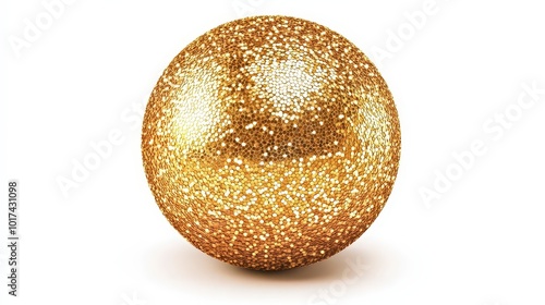 A golden egg crafted from intricate mosaic pattern sparkles in light