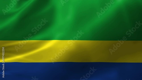 Flag of Chocó Waving in the Wind