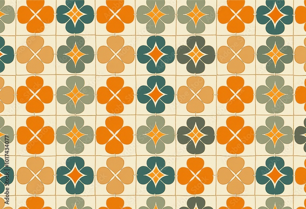 High-Resolution Retro Tile Pattern: Versatile Vector Art for Print and Digital Applications - Editable and Scalable for All Your Needs High-Resolution Retro Tile Pattern: Versatile Vector Art for Print and Digital Applications - Editable and Scalable for All Your Needs