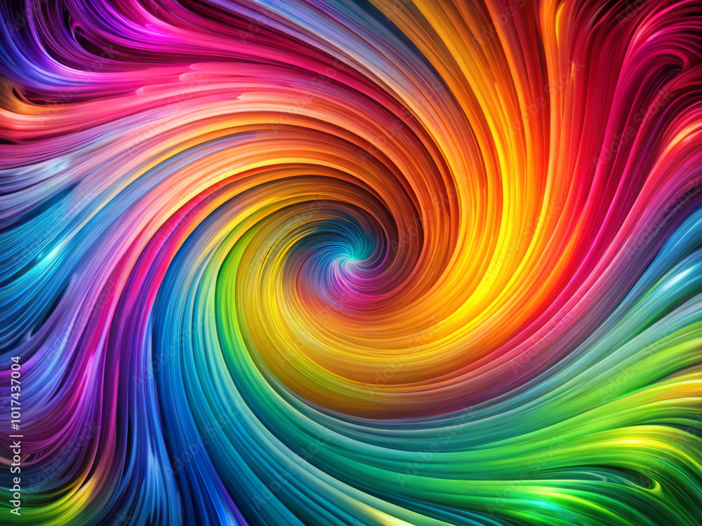 Vibrant swirl of colors creates dynamic and mesmerizing abstract pattern, showcasing blend of neon hues that evoke energy and creativity Vibrant swirl of colors creates dynamic and mesmerizing abstract pattern, showcasing blend of neon hues that evoke energy and creativity
