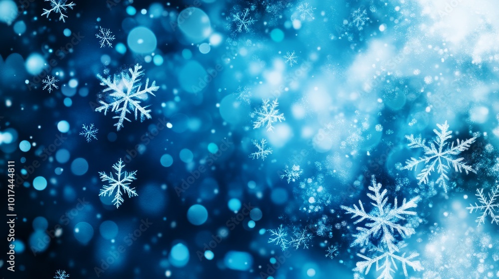 Abstract Watercolor Background with Blue and White Snowflakes, showcasing a wintery scene with delicate snowflakes, shimmering lights, and a soft, dreamy feel. Abstract Watercolor Background with Blue and White Snowflakes, showcasing a wintery scene with delicate snowflakes, shimmering lights, and a soft, dreamy feel.
