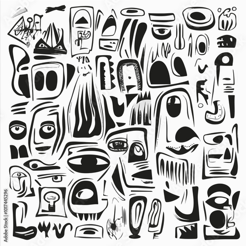 pattern with icons vector