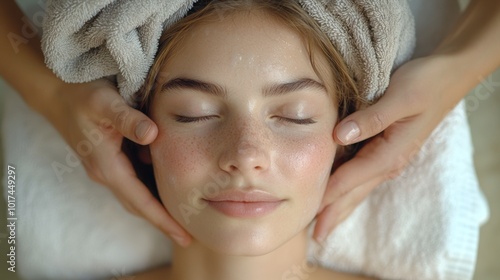 Woman Enjoying a Relaxing Massage Treatment