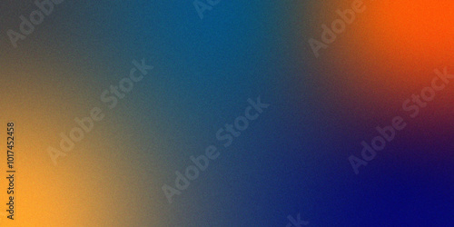 Multicolored noise texture multicolor grainy gradient background stylish liquid art .modern simple orange and dark blue color gradient background Best design for your ad, poster, banner