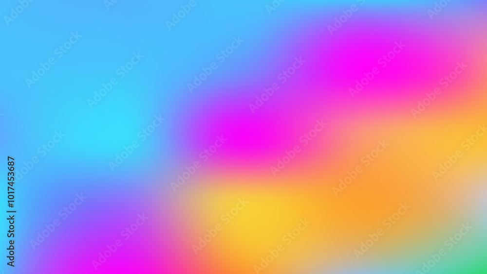 Obraz premium Bright background mixed with many colors, blue, Pink, Orange, Green